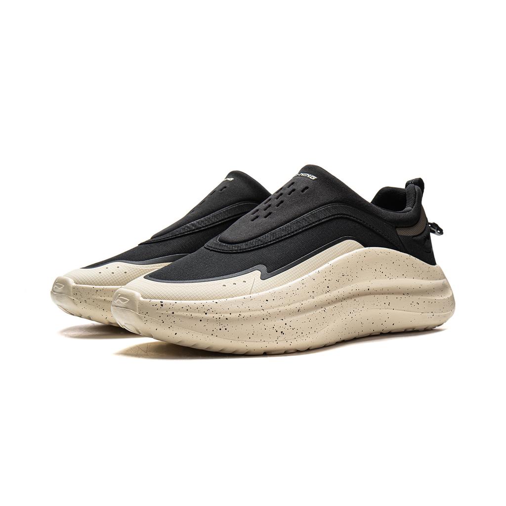 Li Ning Cloud Wave Лайкра Амортизация Нескользящие Износостойкие Легкие Упругие Низкие Повседневная Обувь Мужская AGLV187-4