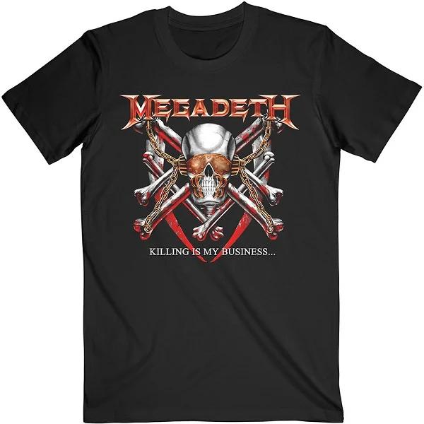 2025 Summer MEGADETH Rust In Peace 30th Anniversary American Retro Street Loose Men and Women Short Sleeve T-shirt Streetwear