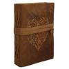 Heart Embossed Leather Journal Vintage Antique Deckle Edge Paper Sketchbook Gift