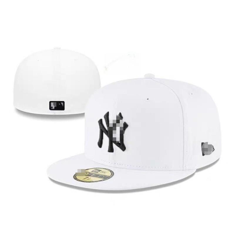 MLB Style Fitted Baseball Cap Unisex Embroidery Sun Hat Outdoor Hip Hop