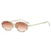 New luxury bow sunglasses premium myopia glasses nerd sunglasses metal sunglasses