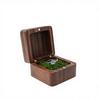 Black Walnut Solid Wood Ring Box Retro Style Luxury Exquisite Portable Storage for Necklaces Earrings Bracelets Oval Shape