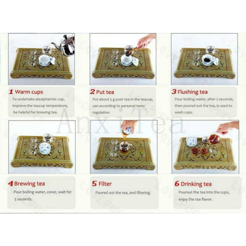 Пуэр Чайный торт Приготовленный чай Пуэр Органическая черная трава для похудения Юньнаньский чай 357г