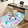 Office Rug Mermaid Hello Kitty Anti-Slip Rug, Machine Washable for Living Room, Bedroom, Office, Multiple Sizes, Bedroom Mat, Decorative Mat, Durable