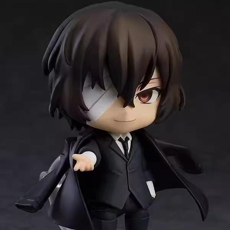 В наличии Nendoroid Bungo Stray Dogs1748 Темная Эра Дазай Осаму Q Версия Фигурка - Сменное Лицо Коллекционная Модель Декоративная на Стол