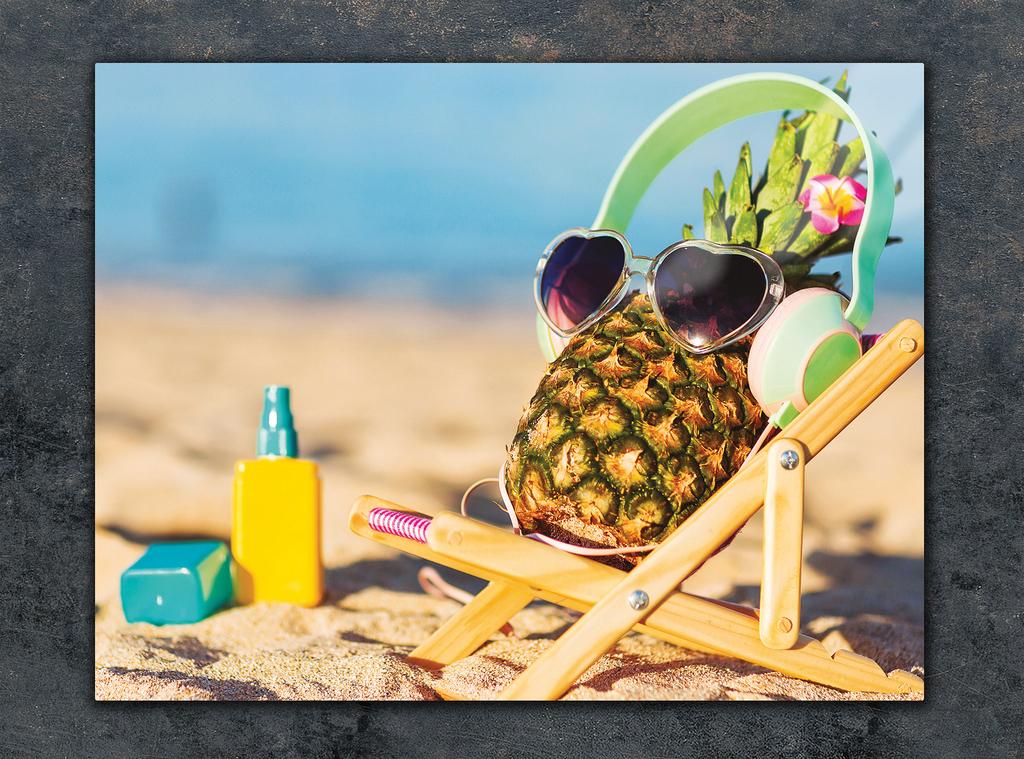 SZKLANA DESKA DO KROJENIA 40x30 ANANAS