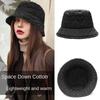 Теплая шляпа-ведро вафельная милая шляпа рыбака женская
