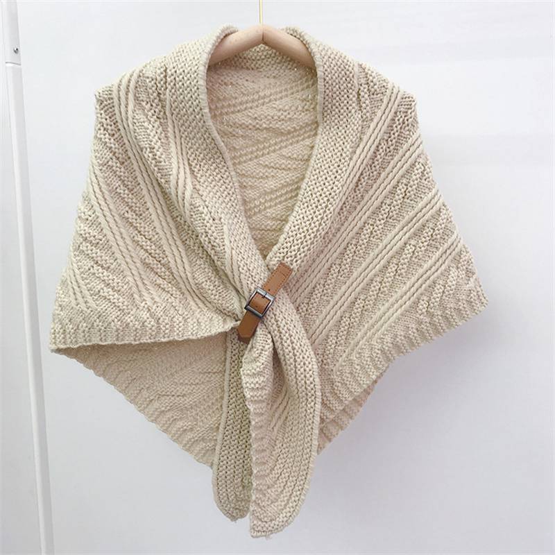 Scarf Women Scarves Poncho Pashmina Scarf Cashmere Knitting Bandana Winter Shawl Thickened Warm Foulard Hijab