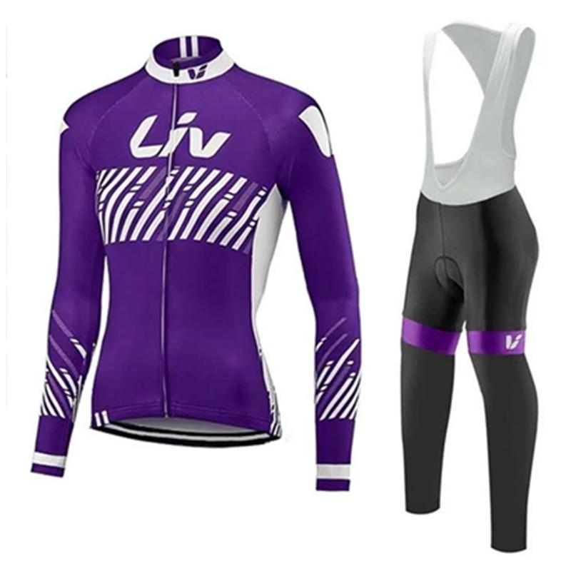 Cycling Jersey Set Mens Long Sleeve Breathable Bike Shirt Pants Road Mountain Biking