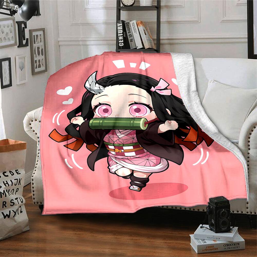 1pc Nezouko Blanket, Gift, for Men and Women, Soft Blanket, Good for Sofa Bed Couch Travel, Lightweight Flannel Blanket