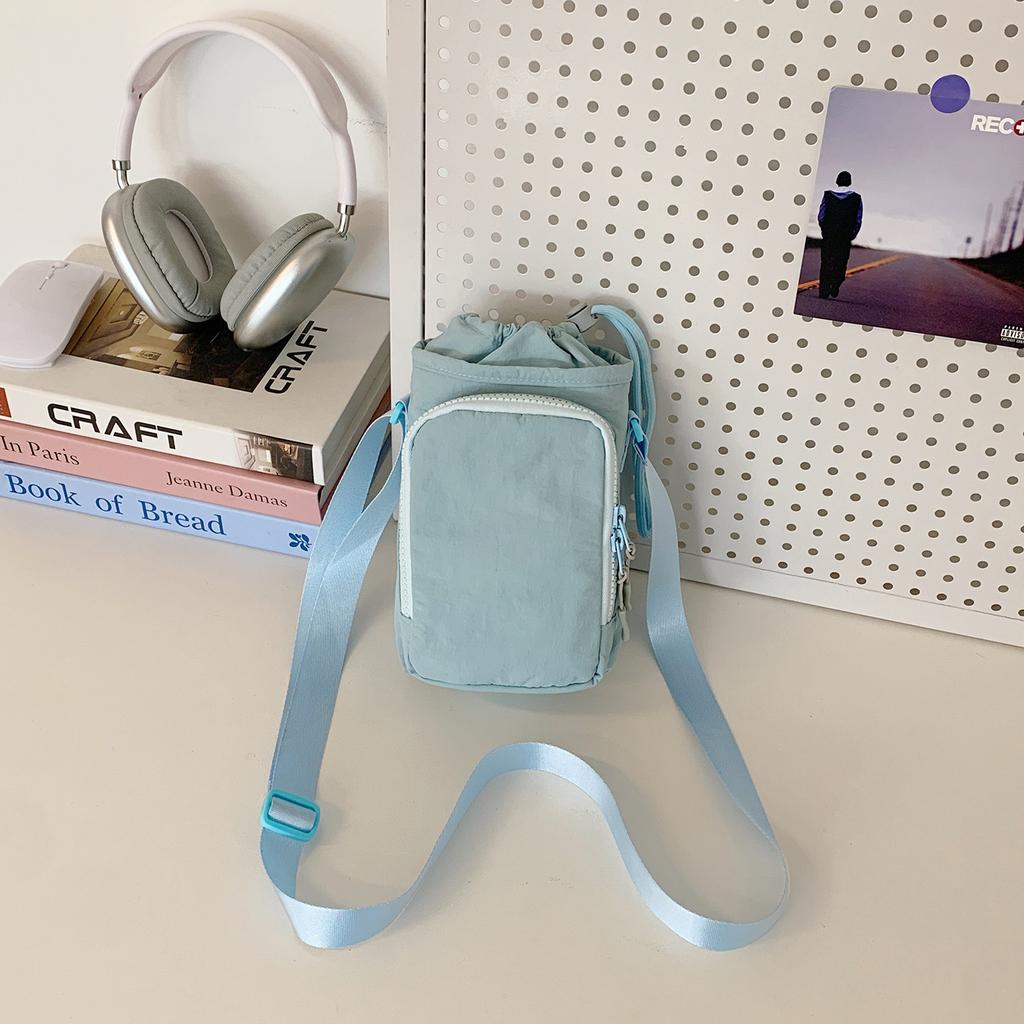 Новая женская сумка для мобильного телефона, мужская студенческая сумка для чайника, сумка-ведро, многослойная наплечная сумка-мессенджер для выхода, сумка-саше для стакана с водой