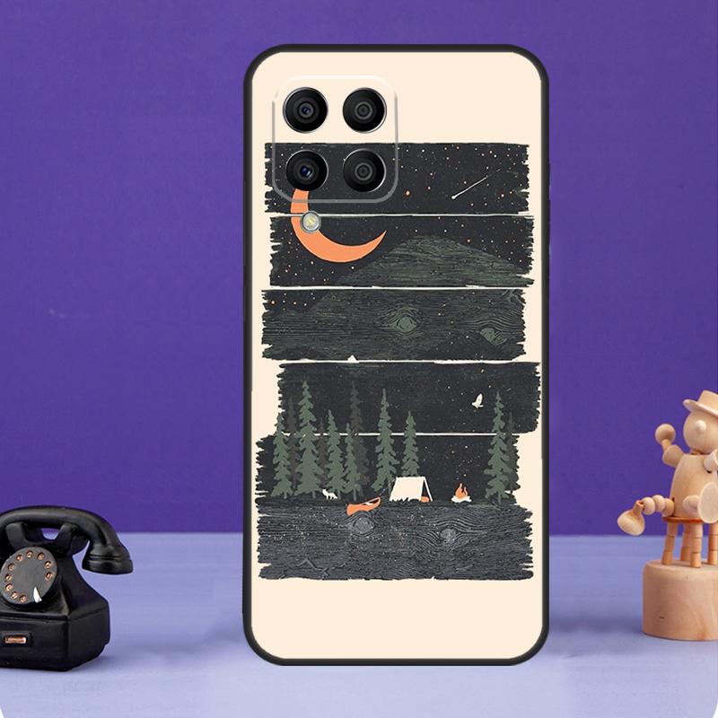 Чехол Nature Camping Art для Samsung Galaxy M55 M21 M31 M51 M12 M32 M52 M20 M13 M23 M33 M53 M14 M34 M54 M30s