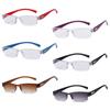 Korean Clear Lens Ultra-light Presbyopic Glasses Readers Eyewear Reading Glasses Half Frame