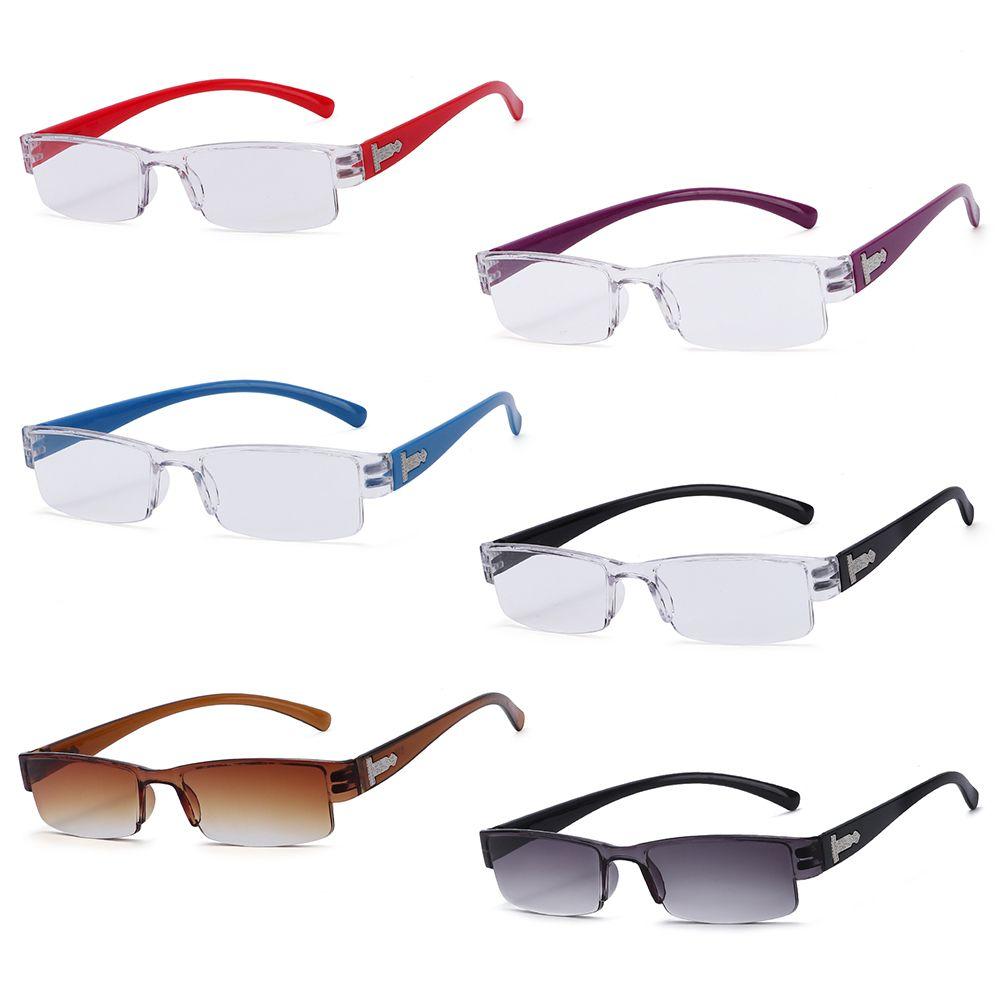 Korean Clear Lens Ultra-light Presbyopic Glasses Readers Eyewear Reading Glasses Half Frame