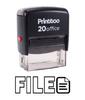 Printtoo Office Стационарная индивидуальная печать FILE Self Inking Rubber Stamp-Black