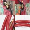 Used GUCCI Handbag Tian 453177 GG Supreme Canvas Red beige Shoulder