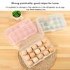 15 Eggs Refrigerator Egg Holder with Lid Deviled Egg Tray Storage Box Dispenser Stackable Plastic Container Kitchen Egg Holders