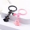 1Pair Couple Halloween Ghost Keychain Bag Hanging Key Rings Minority Magnetic Ghost Pendant  Gift