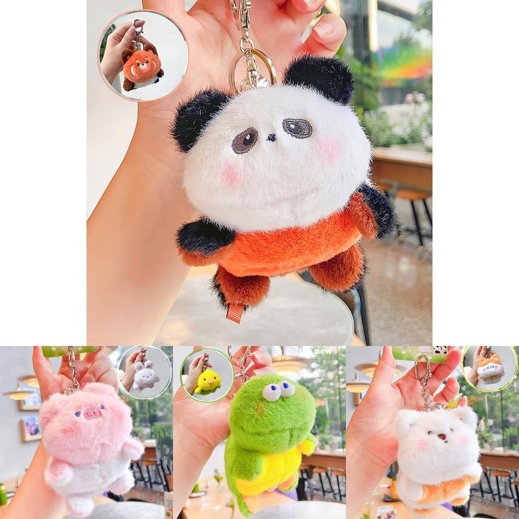 Charming Plush Animal Keychain With Unique Transforming Features Ideal For Cute Accessories