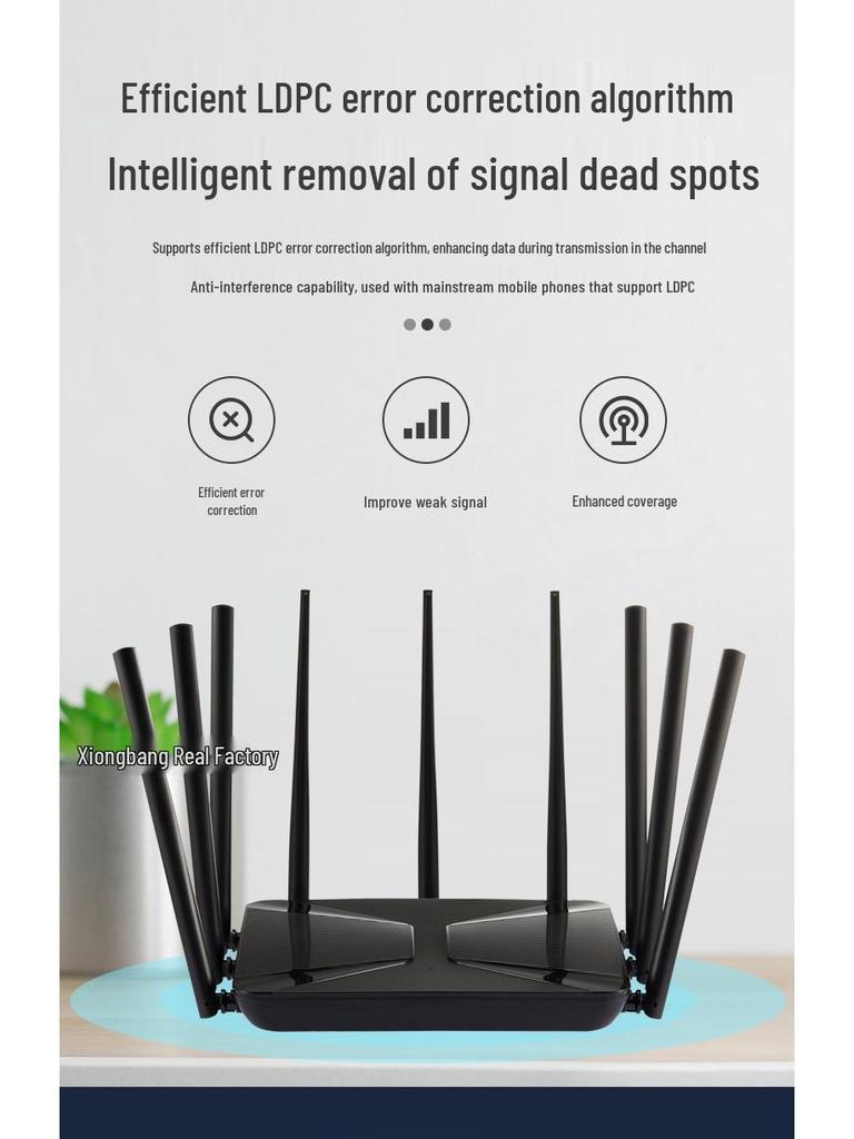 Двухдиапазонный гигабитный WiFi-маршрутизатор 5G - Высокоскоростное покрытие всего дома для студентов и небольших и средних квартир