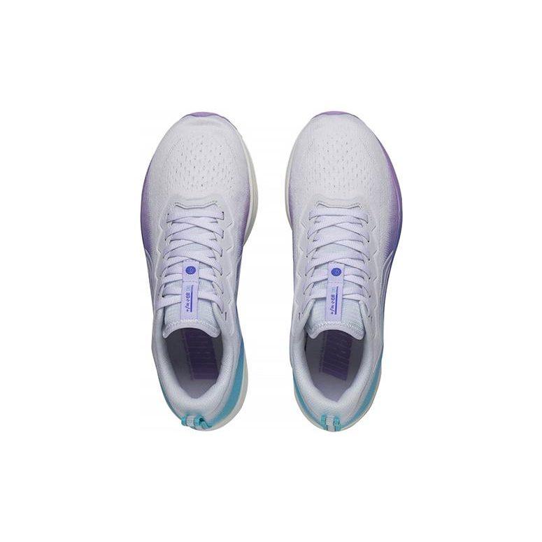Li Ning Red Hare 6 Нескользящие, износостойкие, дышащие низкие кроссовки для бега Женские Бело-сине-фиолетовые ARMT016-7
