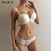 Women Underwear Set Lace Sexy Push Up Bra Thick Brassiere