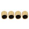 4Pcs Potentiometer Knob Wide Compatibility Strong Delicate Electric Guitar Control Knob Gold