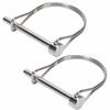 2PCS Silver Shaft Locking Pin Universal Trailer Coupler Pin Practical Safety Coupler Pin
