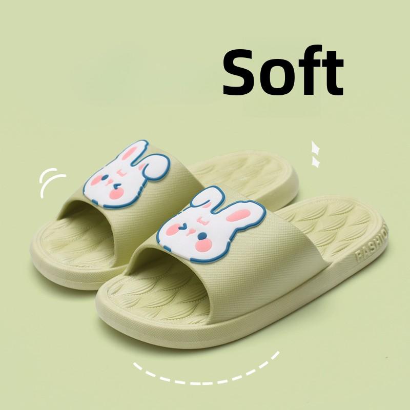 Модные летние пляжные шлепанцы, нескользящие тапочки для ванной комнаты, домашние шлепанцы, мультяшные лягушки, мягкие сандалии