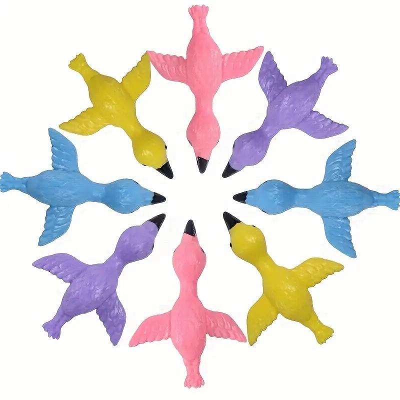 Катапульта Запуск Фламинго Веселье и Сложная Рогатка Практика Фламинго Эластичные Летающие Птицы на Пальцы Липкие Игрушки Декомпрессия