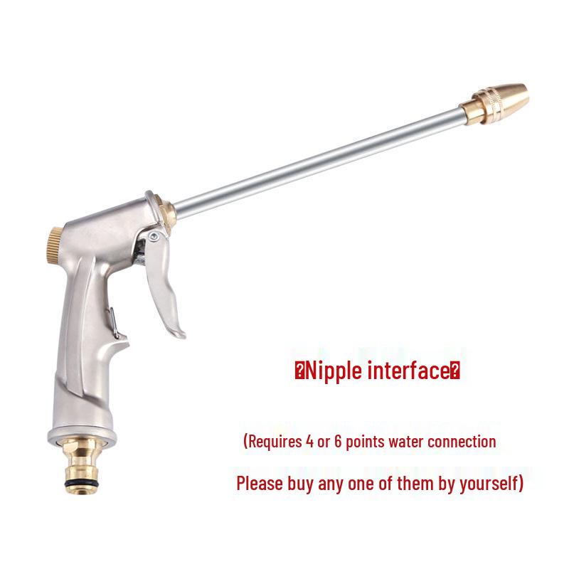 Полностью медный высоконапорный пистолет-распылитель для автомойки и насадка-щетка