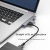 Алюминиевый 4-портовый USB-разветвитель с USB-коннектором под углом 90 градусов, экономичный удлинитель для ноутбука, ПК, консолей