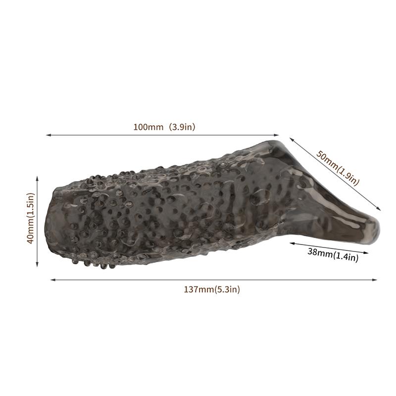 Thicken Penis Enlargement Sleeve Reusable Cock Ring Delay Ejaculation Penis Extender Condom Lock Ring Sex Toys Men Erotic Goods