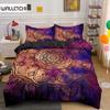 Комплект постельного белья Psychedelic Boho Luxury из 3 предметов с наволочкой King Duvet Cover Queen 2/3 шт. Полиэстеровое одеяло Cover Home Textile