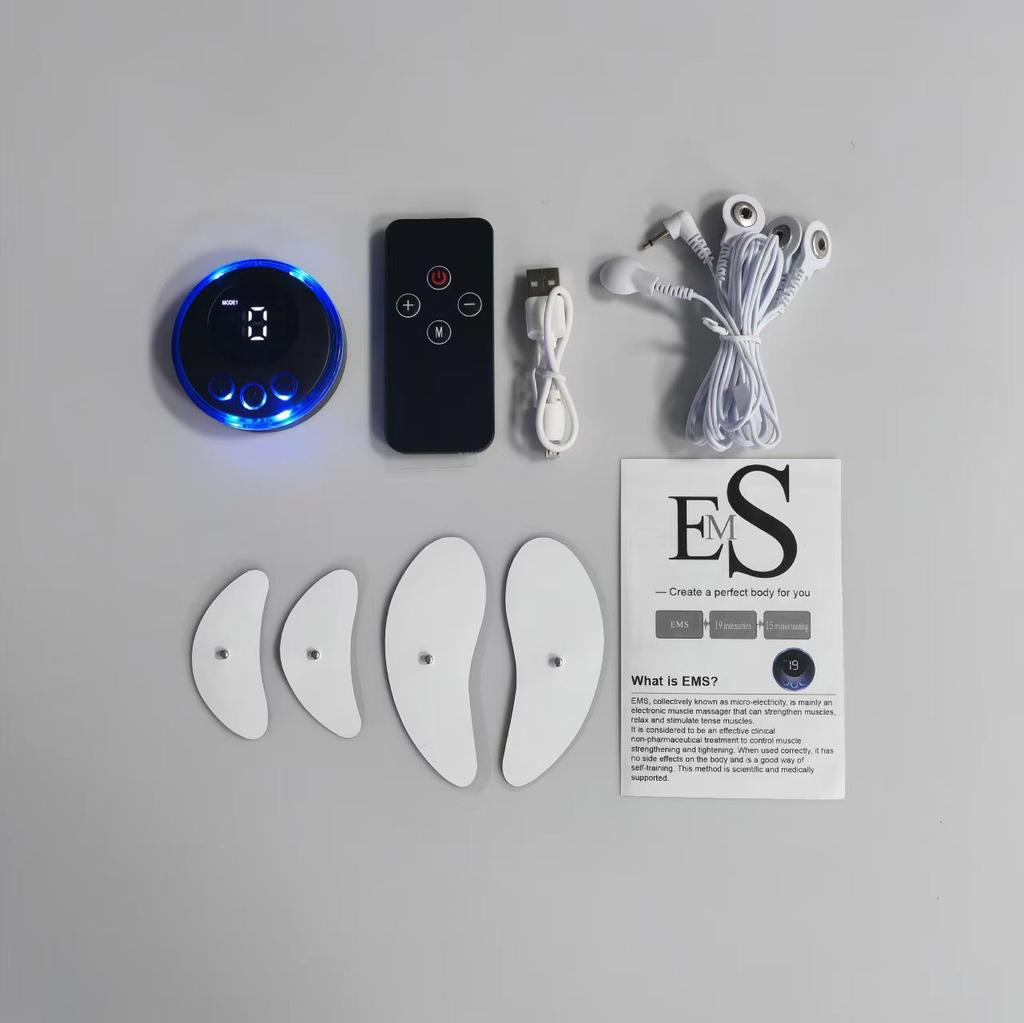 Трансграничный умный EMS патч для массажа лица, низкочастотная вибрация, косметический прибор