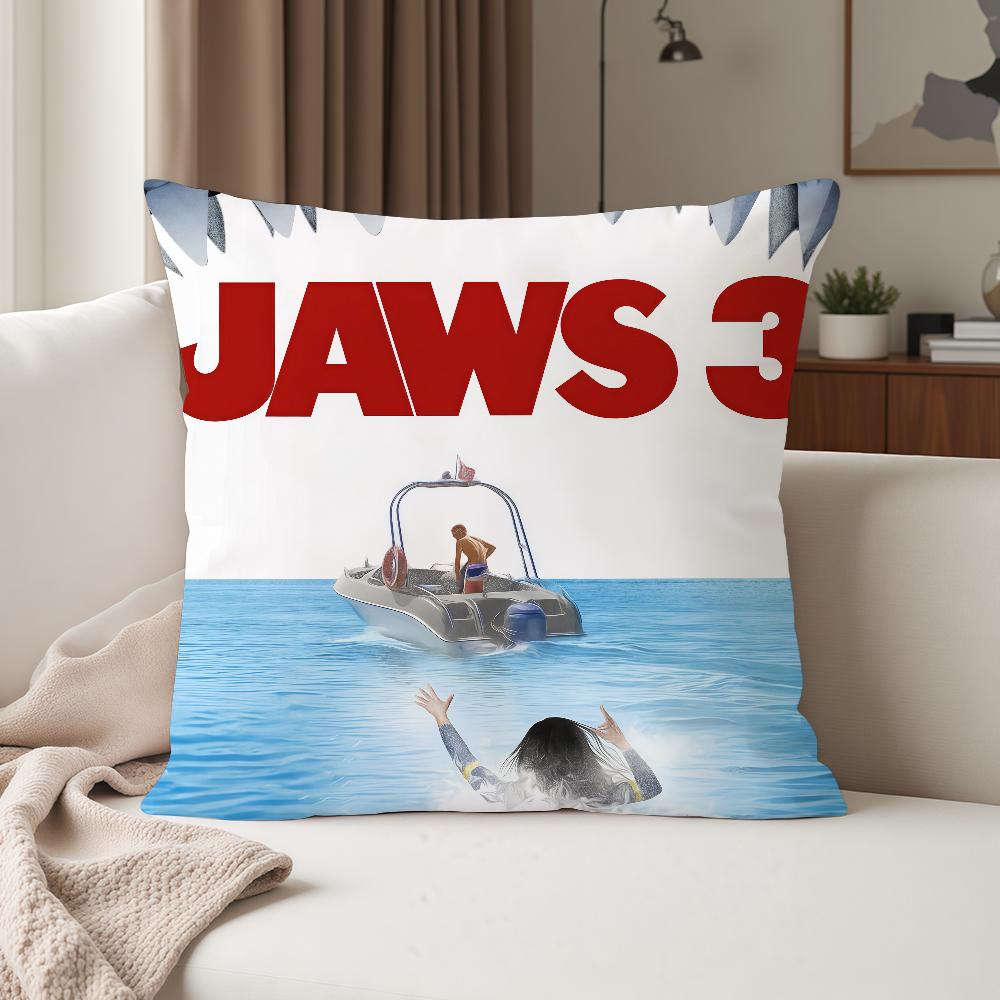 Movie Jjaws Pillow Case Suitable For Bedrooms Living Rooms Cars Home Decoration