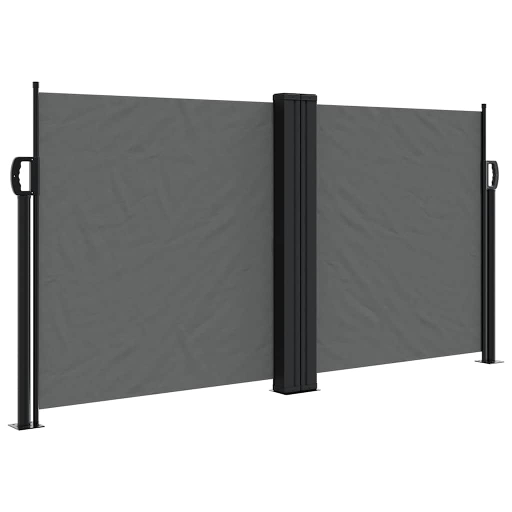 Retractable Side Awning Anthracite Grey 120 x 1000 cm