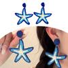 Beach Vintage Styles Starfish Earrings Portable Geometric Dangle Earrings for Trendy Women Party Fashion Accessories