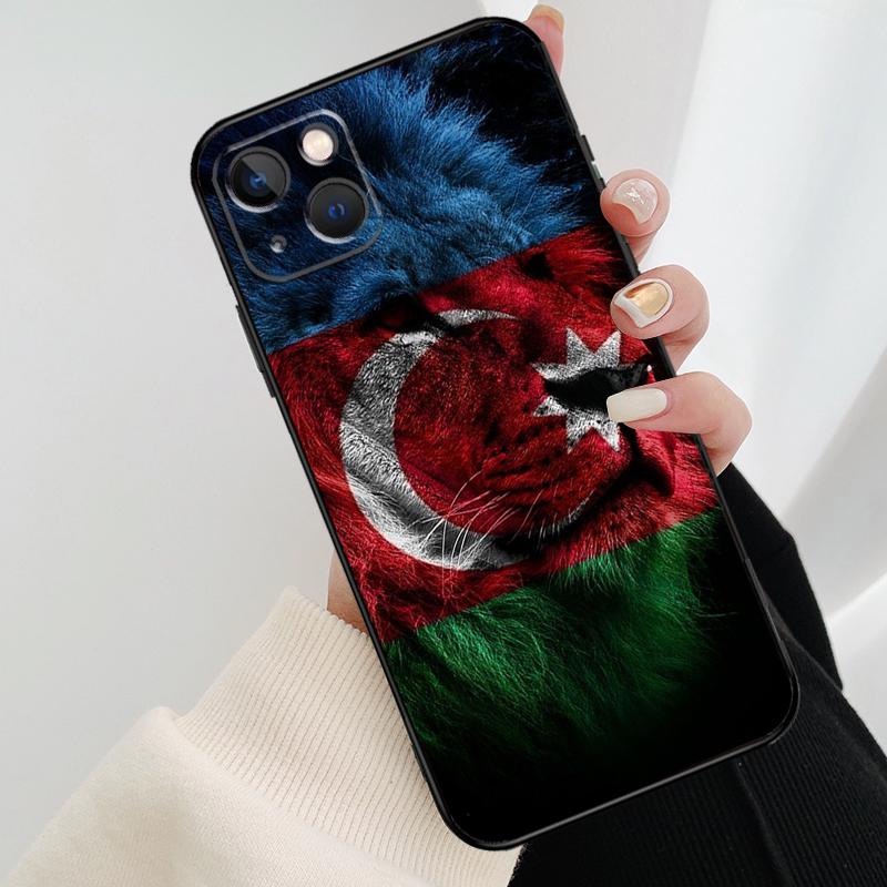 Чехол для телефона Азербайджан Бута Флаг Для iPhone 17 Pro Max 16 15 11 13 12 14 Pro Max mini 15 16 Plus 16e 17 Air Cover