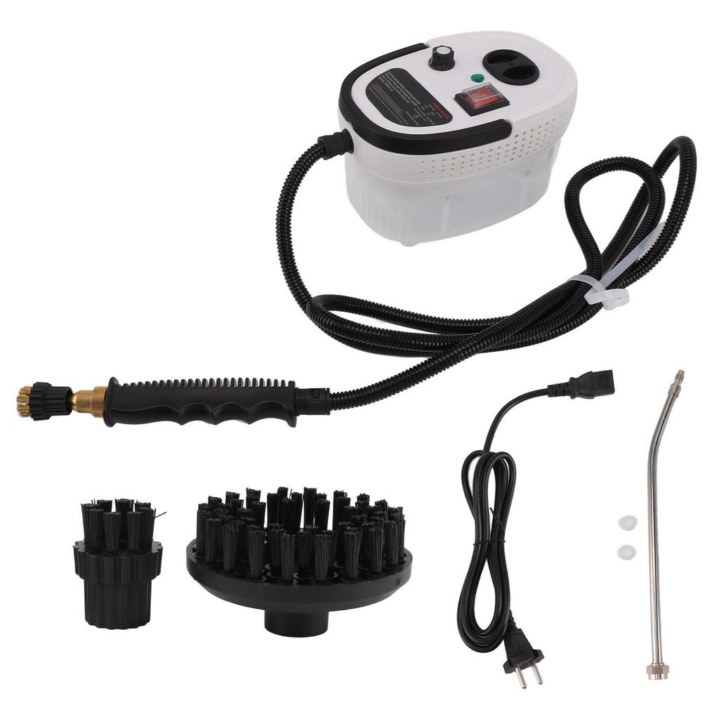 2500W Steam Cleaner White Remove Dirt Grime Grease High Pressure Temperature Fast Heat Steam