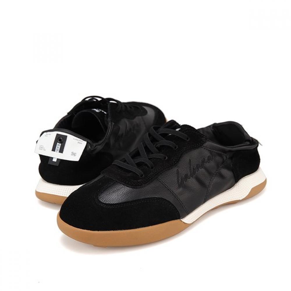 Barbara Leather Backband CuShion Women S SneakerS Bbh608bk