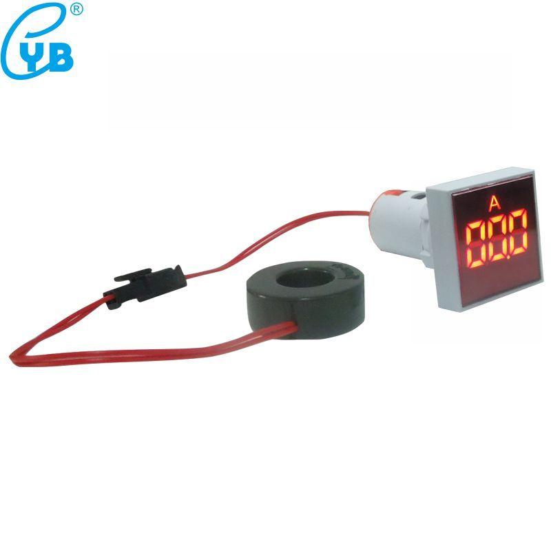 AD16S-22A Square Ampere Meter Include Current Transformer 0-100A Current Meter Ammeter 220V 380V LED Digital Red AD-22 with CT