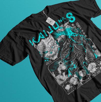 Футболка Kaiju no 8 Мина Широ кайдзю Подарок Манга Лучшее Аниме Графическая футболка Черная футболка