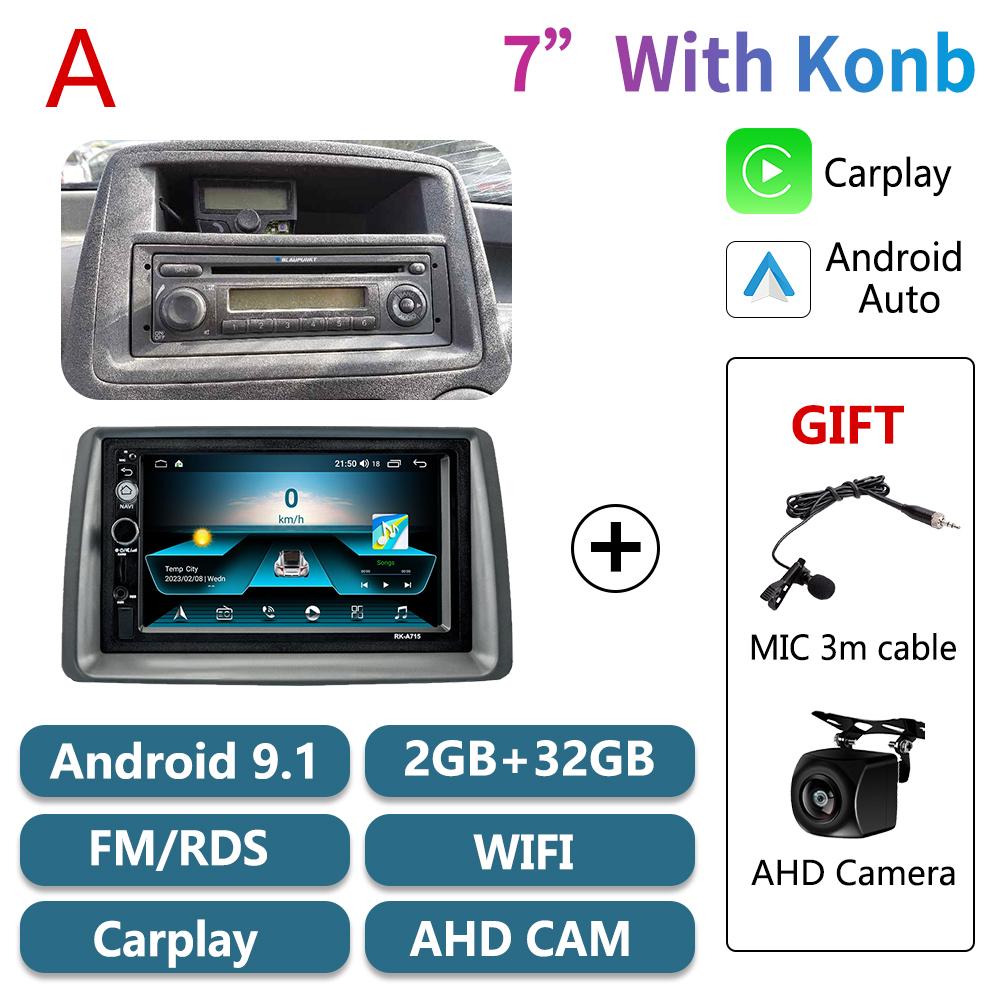 2 Din Car Radio Android for FIAT Panda 2003-2012 Stereo WIFI Multimedia Player Head Unit Navigation Autoradio Carplay Auto 4G