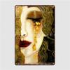 Golden Tears Freya’S Tears Of Gold Anne Marie Zimmerman School Of Klimt Poster Metal Plaque Cinema Wall Decor Tin Sign Poster