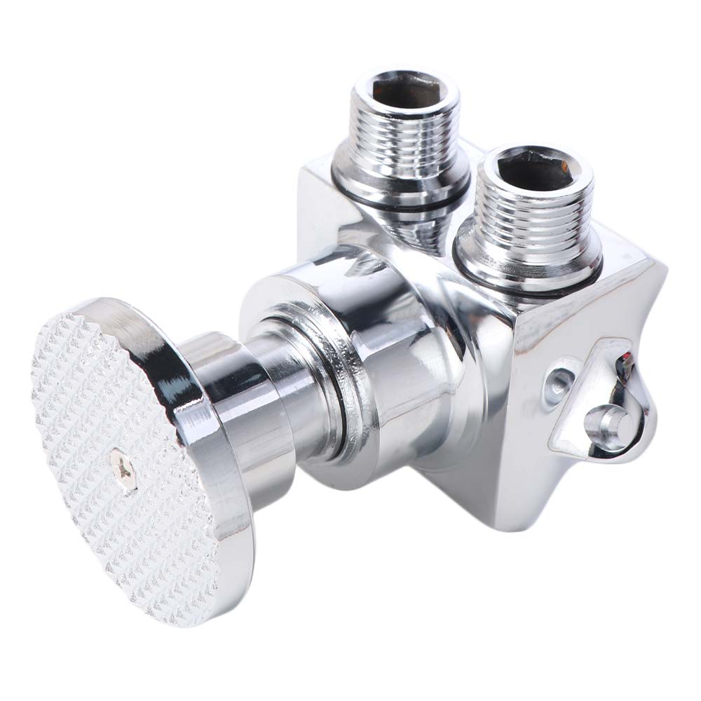 Single Cold Foot Pedal Valve Brass Construction Water Saving Bathroom Faucet Slant Type Floor Mounted Tap Pedal