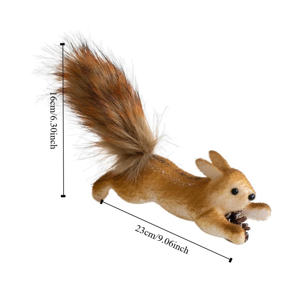 Foam Christmas Tree Decorations DIY Simulated Squirrel Pendant Home Party