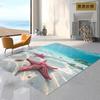 Пляж Морская звезда Ракушка Морская звезда Песок Ковер Коврик для Гостиной Спальни Дома Украшение Дивана Детская Игра Нескользящий Напольный Коврик