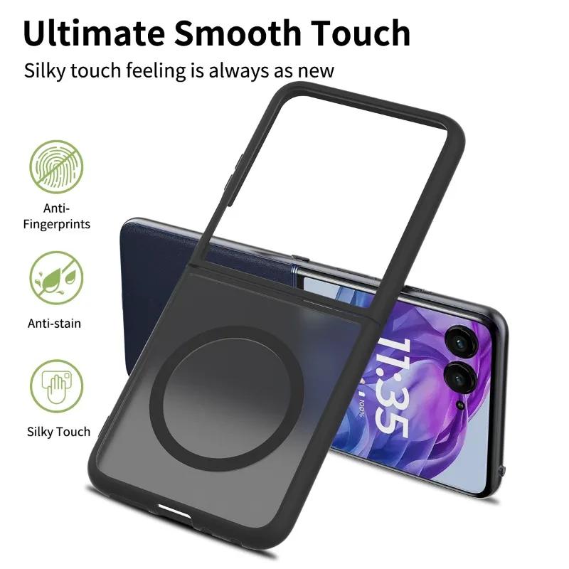 Чехол для Motorola Razr 60 Ultra для Magsafe Магнитный Матовый Чехол для Moto Razr 60 50 Ultra Razr + 2025 Ударопрочный Жесткий Бампер