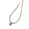 Small rice grain pearl necklace women's new niche design draft temperament high sense round micro zircon neck chain